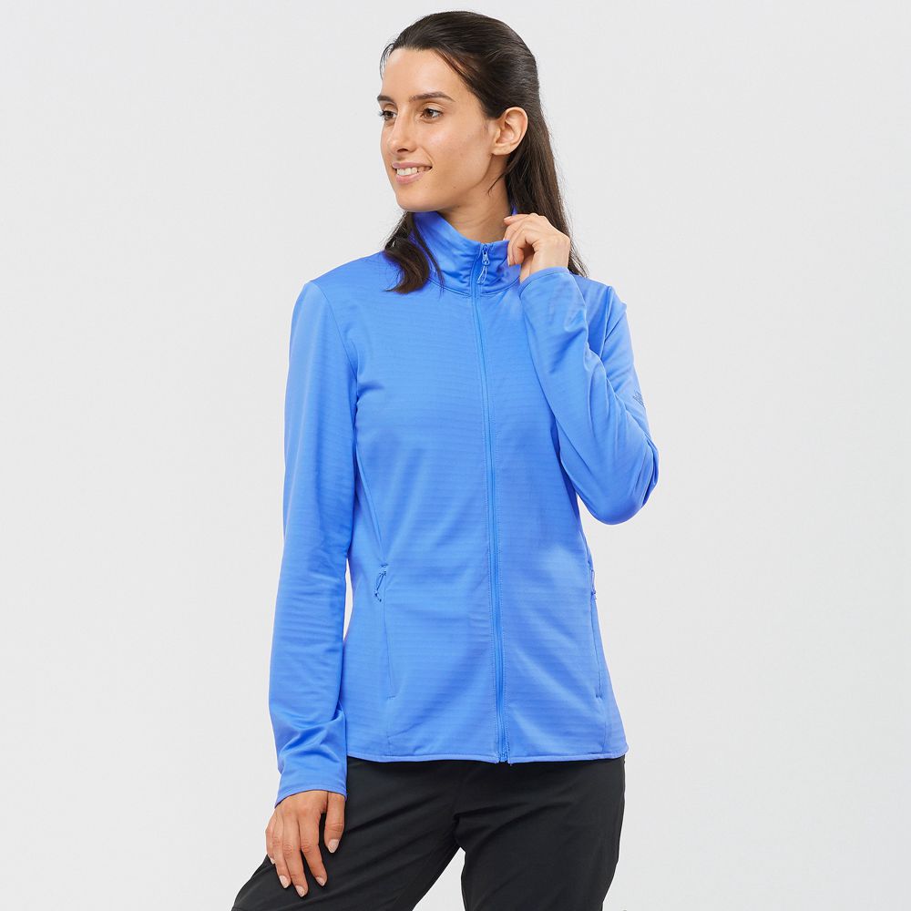 Salomon Israel ESSENTIAL LIGHTWARM - Womens Midlayers - Blue (MRSE-54281)